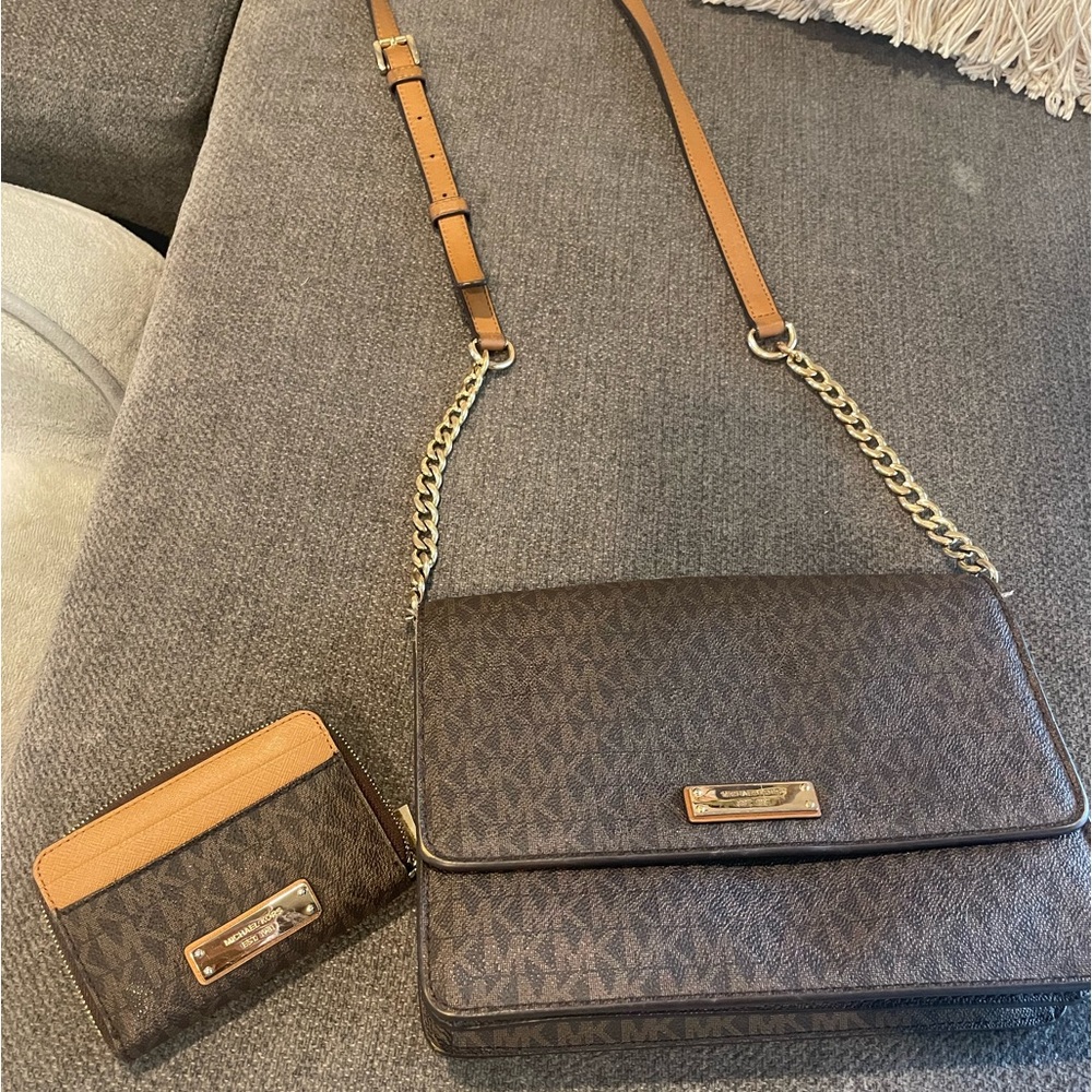 Michael Kors crossbody bag and wallet